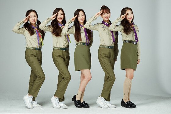 본문 이미지 - 걸그룹 에이프릴이 한국스카우트연맹(총재 함종한)의 홍보대사로 발탁됐다. ⓒ News1star / DSP미디어
