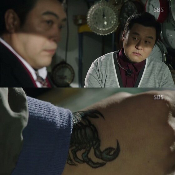 본문 이미지 - 배우 윤경호가 &#39;리멤버-아들의 전쟁&#39;에 살인 사주를 받는 문신남으로 출연했다. ⓒ News1star / SBS &#39;리멤버-아들의 전쟁&#39; 캡처