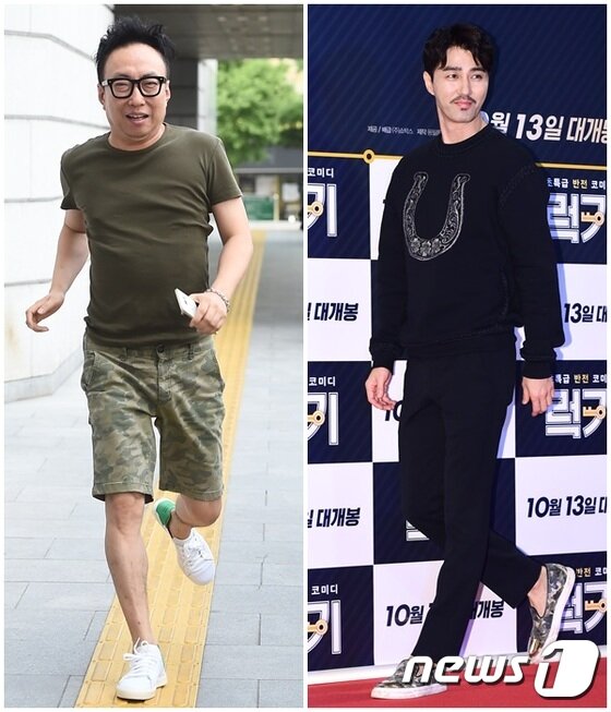 본문 이미지 - 박명수가 차승원(오른쪽)이 모델일 때부터 친하다고 말했다. ⓒ News1star DB