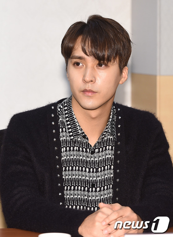 (서울=뉴스1스타) 고아라 기자 = 비스트 손동운이 17일 오전 서울 동국대학교 본관 로터스홀에서 열린 110주년 동문 연예인 홍보대사 위촉식에 참석해 잘생김을 발산하고 있다.