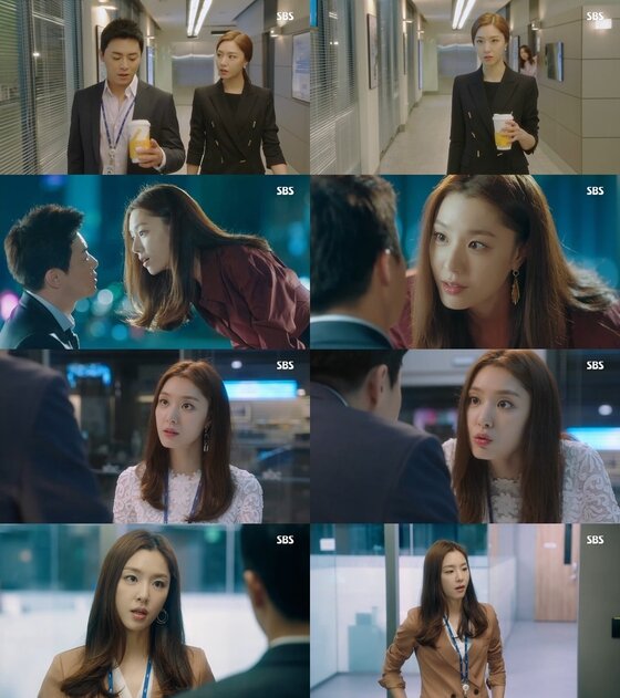 본문 이미지 - 서지혜가 매력적인 홍혜원 캐릭터를 선보이고 있다. ⓒ News1star / SBS '질투의 화신' 캡처