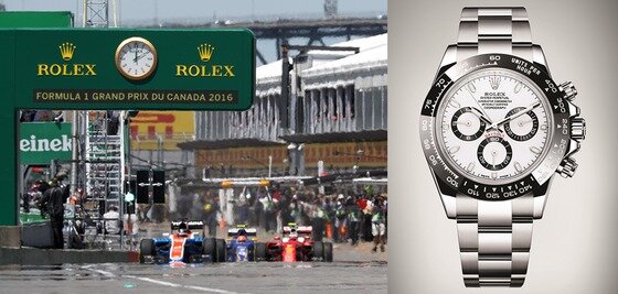본문 이미지 - <사진 = 2016 F1 캐나다 그랑프리와 롤렉스 코스모그래프 데이토나> ⓒ News1