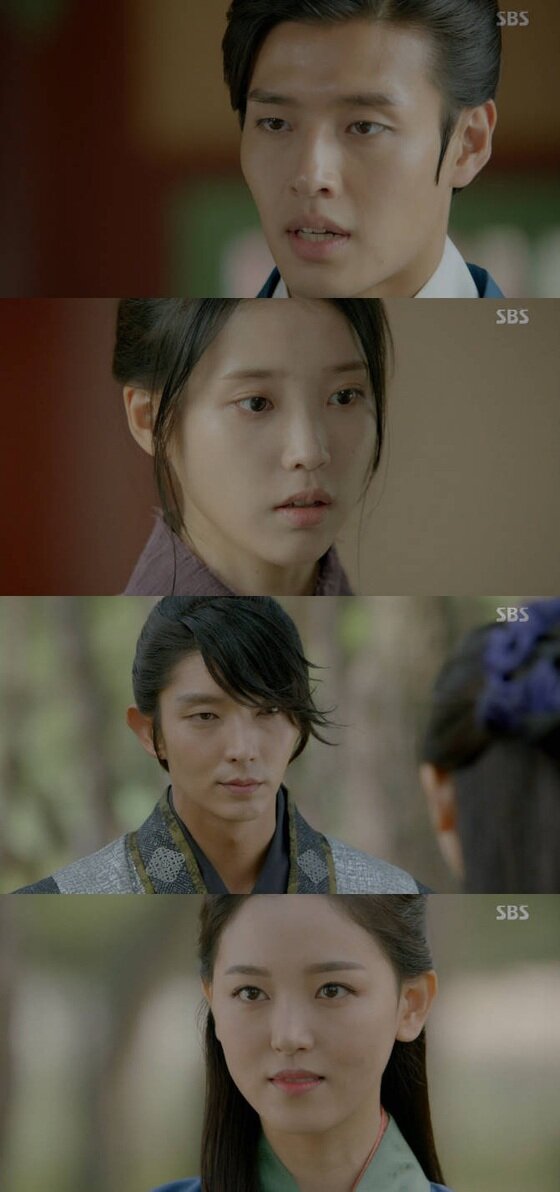 본문 이미지 - 강하늘과 이준기가 황위에 대한 욕심을 드러냈다. ⓒ News1star / SBS '달의 연인' 캡처