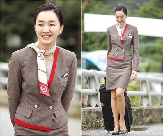 본문 이미지 - 수애는 ‘우리 집에 사는 남자’에서 스튜어디스 홍나리 역을 맡는다. ⓒ News1star / 콘텐츠케이 제공