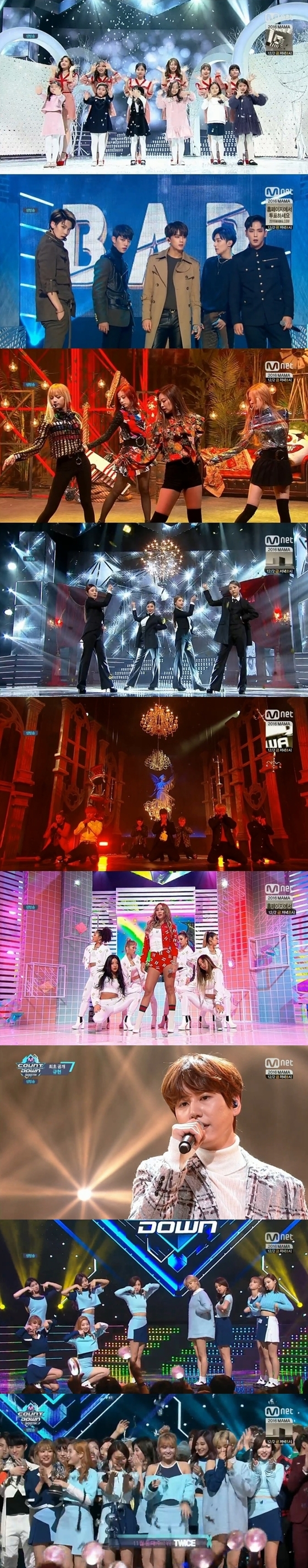 '엠카' 500회 특집이 10일 방송됐다. © News1star / Mnet '엠카운트다운' 캡처