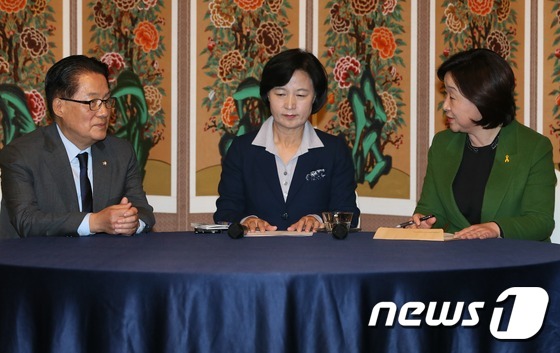 野 3당 대표 "박 대통령 퇴진 위해 힘 합칠것"