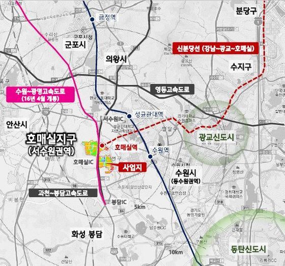 본문 이미지 - 힐스테이트 호매실 위치도 ⓒ News1