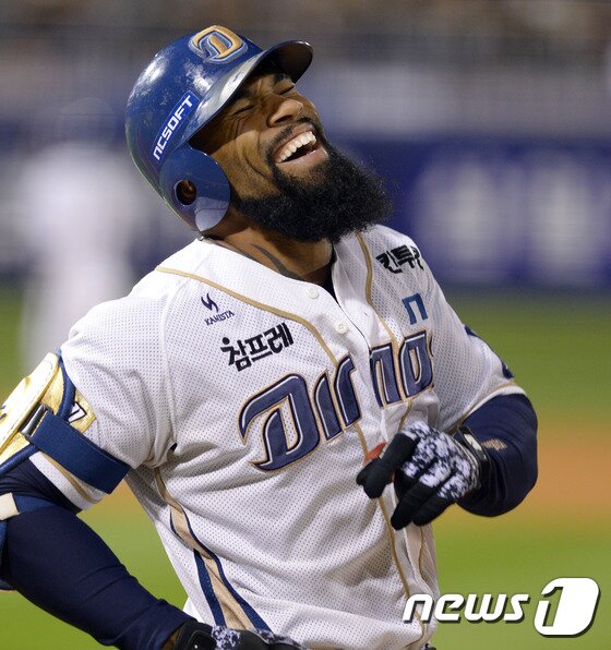 본문 이미지 - NC 다이노스에서 활약하다 밀워키 브루어스에 입단한 에릭 테임즈./뉴스1 ⓒ News1 이동원 기자