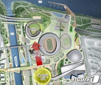 본문 이미지 - 서울시 잠실야구장 이전-신축계획 예시도(서울시 제공) 2016.11.22ⓒ News1