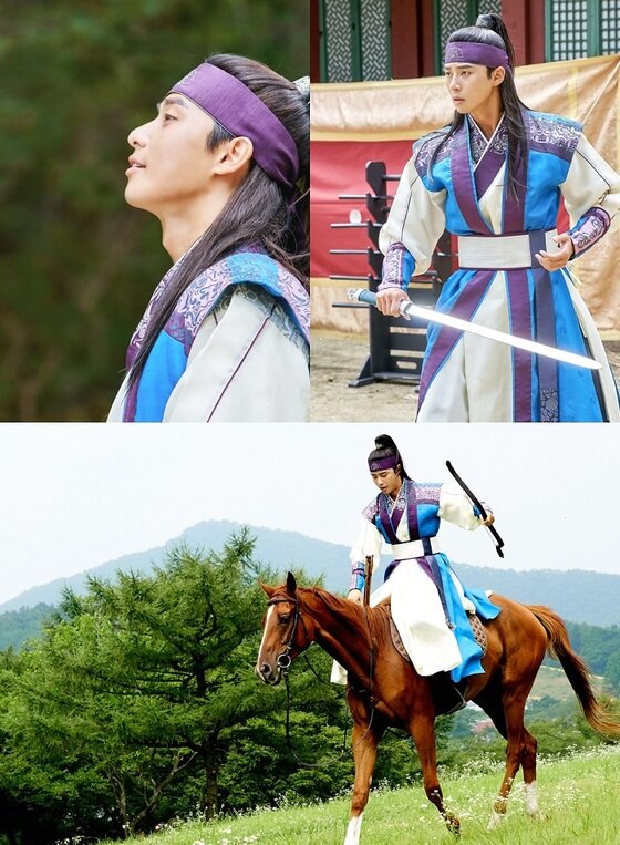 본문 이미지 - 박서준이 화랑으로 변신한 모습이 포착됐다. ⓒ News1star / 화랑문화산업전문회사, 오보이 프로젝트