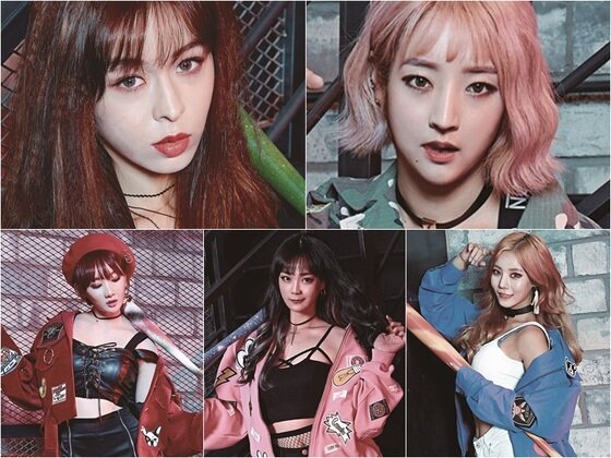 본문 이미지 - (왼쪽 상단부터 시계 방향)모니카, 케이미, 소민, 유시, 두나가 '귓방망이2'에 대해 설명했다. ⓒ News1star / ZOO엔터테인먼트