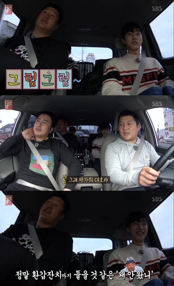 본문 이미지 - 이대호가 '프로불참러' 조세호를 상대로 유머감각을 발휘했다. ⓒ News1star / SBS '꽃놀이패' 캡처