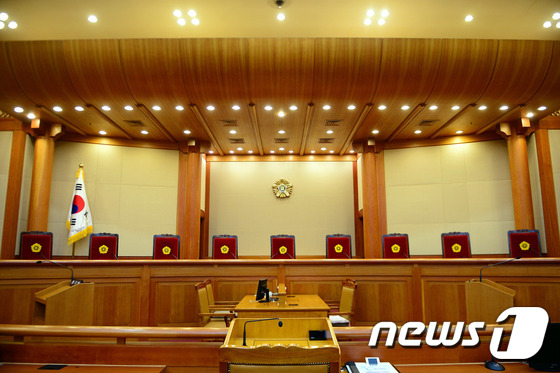 서울 종로구 헌법재판소 대심판정. /뉴스1 © News1 이광호 기자