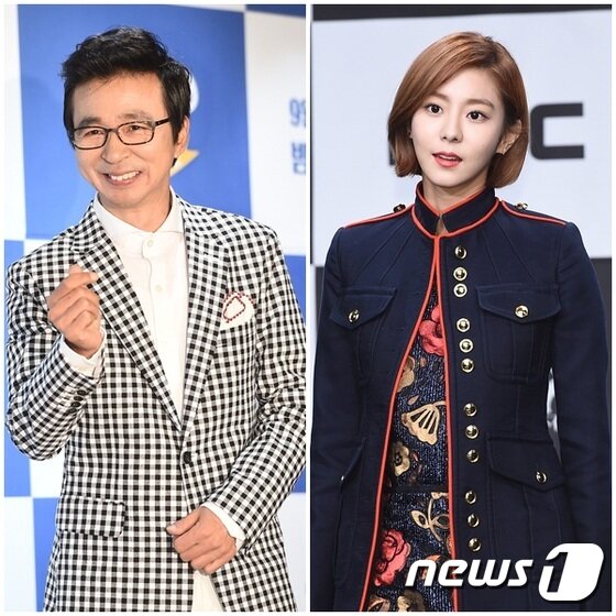 본문 이미지 - 김국진, 유이(오른쪽)가 올해 MBC 연기대상 MC로 확정됐다. ⓒ News1star DB
