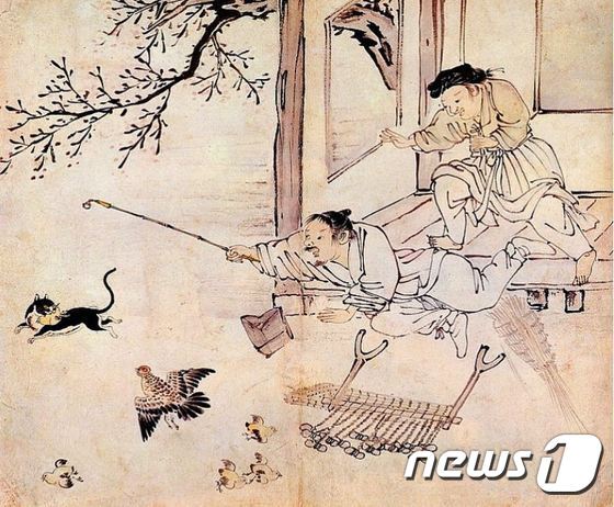 본문 이미지 - 긍재 김득신(1754~1822) 파적도, 조선후기 ⓒ News1