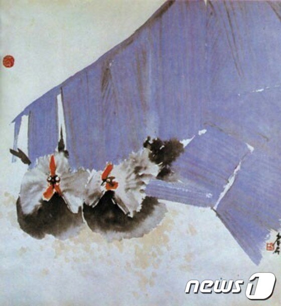 본문 이미지 - 신영상의 닭 그림 ⓒ News1