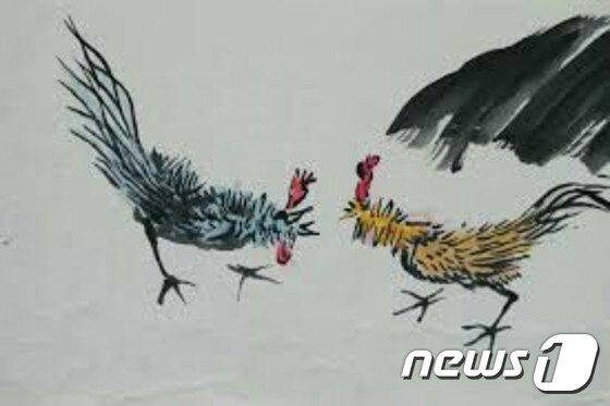 본문 이미지 - 안동숙의 닭 그림 ⓒ News1