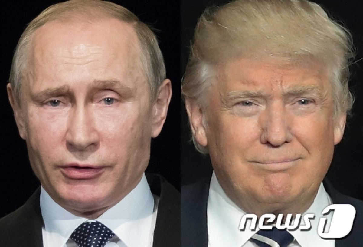 블라디미르 푸틴 러시아 대통령(왼쪽)과 도널드 트럼프 미국 대통령  © AFP=뉴스1