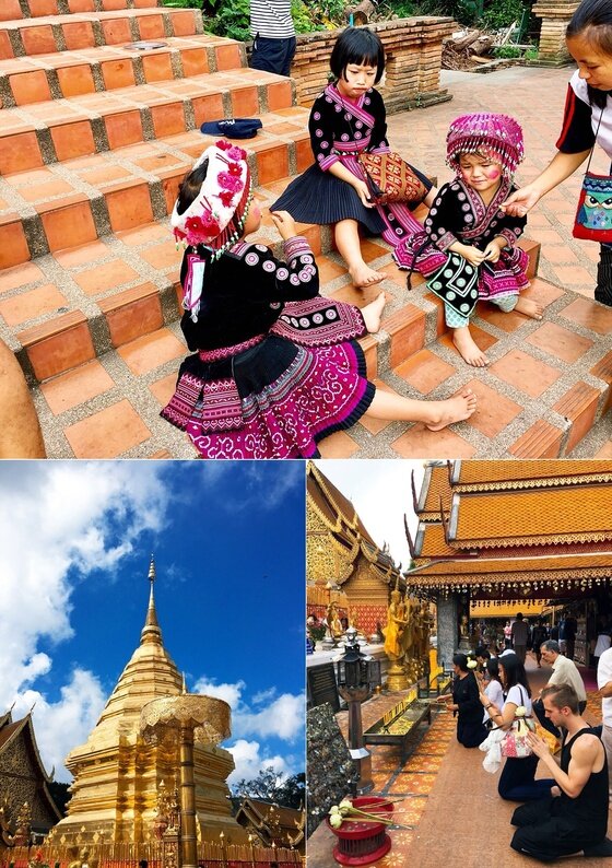 본문 이미지 - 푸른 하늘과 하얀 구름과 어우러진 황금빛의 불탑들이 펼쳐진다.ⓒ News1 윤슬빈 기자