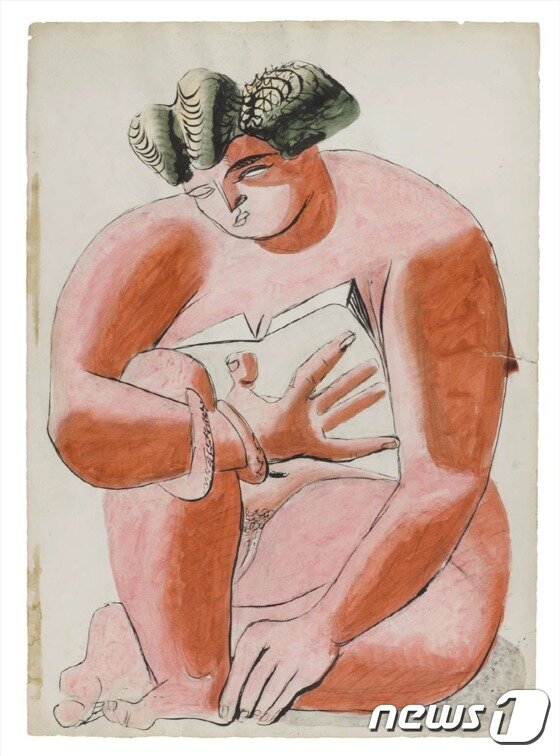 본문 이미지 - 책 읽는 누드 여성, 74x53cm, 1932ⓒ News1