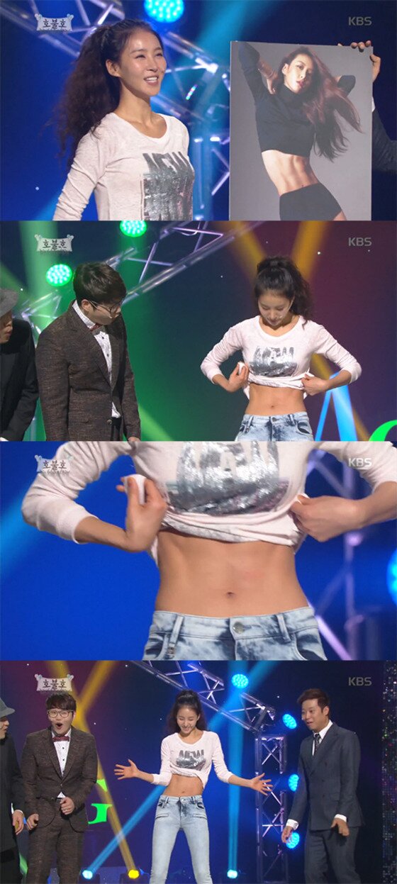 본문 이미지 - 김정민이 11자 복근을 공개했다.ⓒ News1star/ KBS2 '개그콘서트' 방송화면 캡처