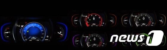 본문 이미지 - SM6 주요 주행모드별 디스플레이 변화 ⓒ News1
