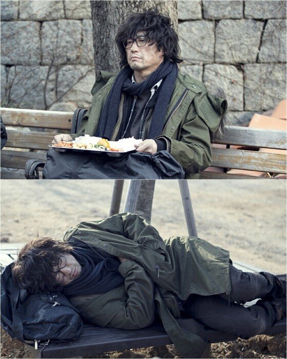 본문 이미지 - 배우 박신양이 KBS2 새 월화드라마 ‘동네변호사 조들호’ 2차 티저에서 노숙자로 변신한다. ⓒ News1star / ‘동네변호사 조들호’ 티저