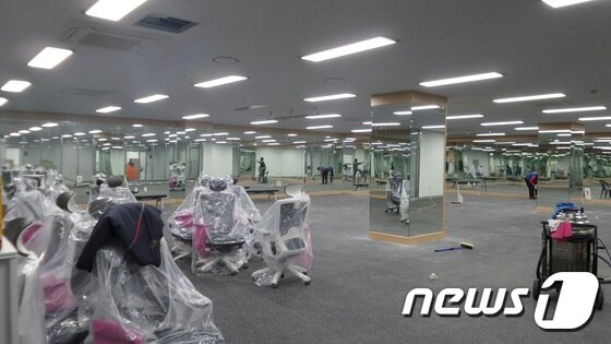 본문 이미지 - 고척돔구장 웨이트트레이닝장의 모습.  / 뉴스1 ⓒ News1
