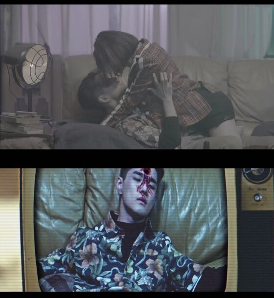 본문 이미지 - 딘 신곡 뮤직비디오가 공개됐다. ⓒ News1star/ '보니 앤 클라이드' 뮤직비디오 캡처