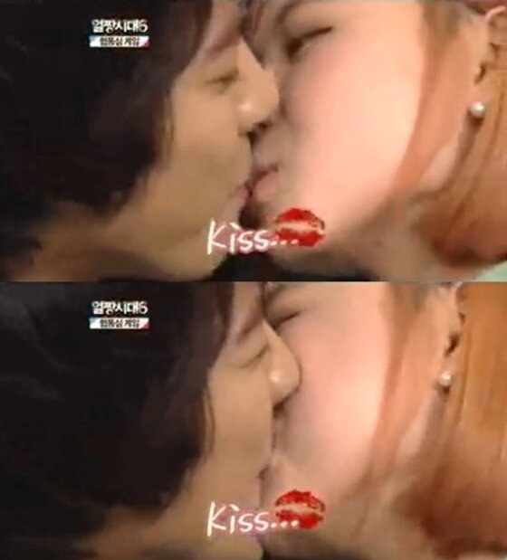 본문 이미지 - 박태준, 홍영기가 과거 방송에서 키스했다. ⓒ News1star/ 코미디TV '얼짱시대6' 캡처 