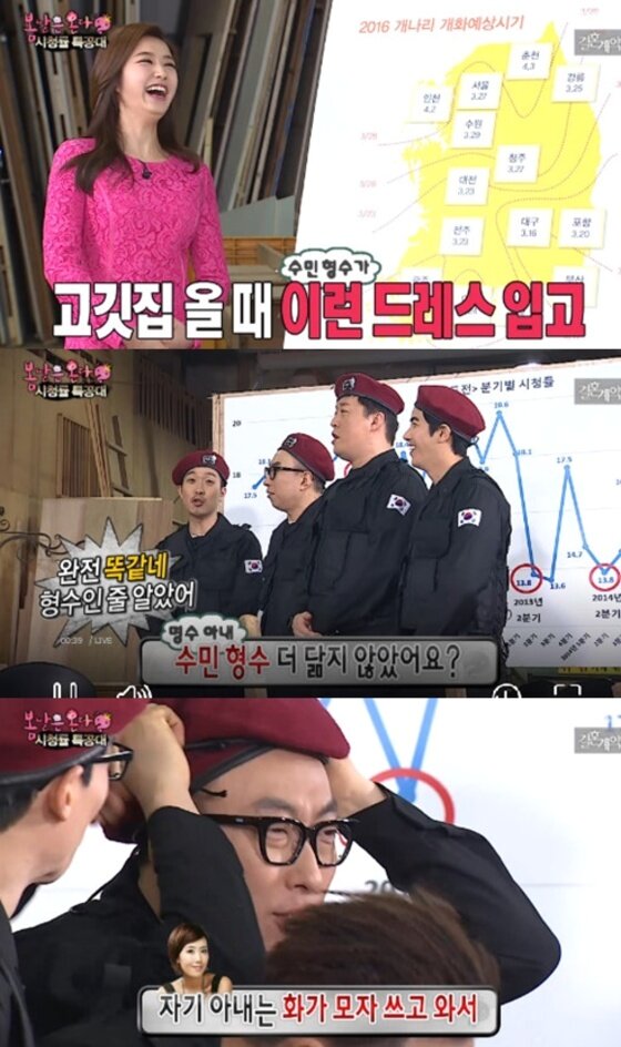 본문 이미지 - '무한도전' 임성은 기상캐스터가 깜짝 등장해 우월한 미모를 뽐냈다. ⓒ News1star / MBC '무한도전' 캡처