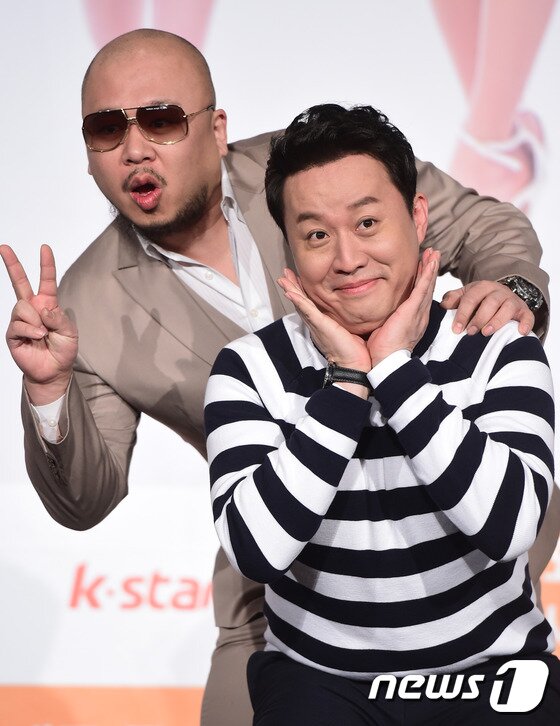 본문 이미지 - 정준하가 9일 오전 11시 서울 강남구 리츠칼튼호텔 그랜드볼룸에서 열린 K STAR '식신로드2' 제작발표회에 참석해 돈스파이크와의 첫 촬영 일화를 공개했다. ⓒ News1star/권현진 기자