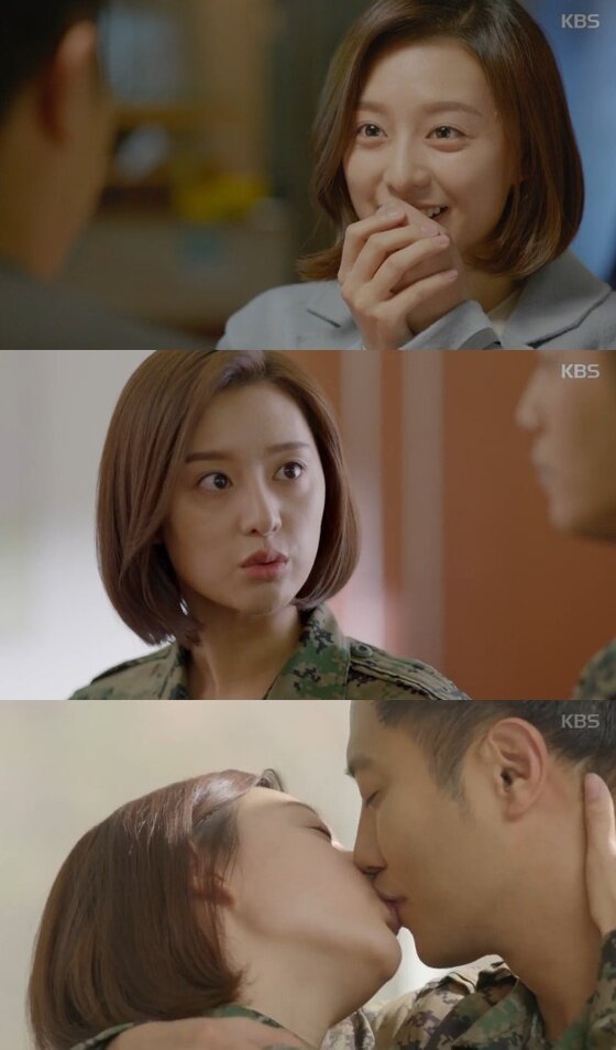 본문 이미지 - 배우 김지원이 KBS2 수목드라마 '태양의 후예' 에서 윤명주 역으로 열연을 펼쳤다. ⓒ News1star / KBS2 '태양의 후예' 캡처