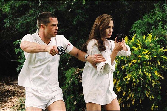 본문 이미지 - 안젤리나 졸리의 몸무게 35kg 대에 진입했다. ⓒ News1star / 영화 '미스터&미세스 스미스' 스틸