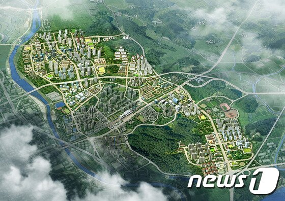 본문 이미지 - 남양주 다산신도시(진건지구) 조감도 ⓒ News1