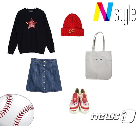 본문 이미지 - <스웻셔츠-캐쉬, 스커트-H&M, 가방-킬리안, 신발-라이, 모자-플러트>ⓒ News1
