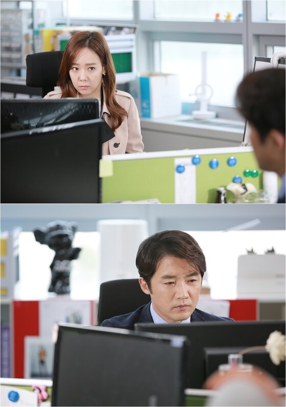 본문 이미지 - '아이가 다섯' 소유진이 안재욱을 노려보는 모습이 포착됐다. ⓒ News1star / 에이스토리