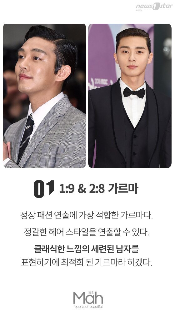 본문 이미지 - 정장 패션에 가장 잘 어울리는 가르마로 패션을 아는 샐러리맨으로 변신해 보자. ⓒ News1star