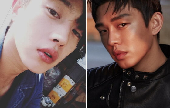 본문 이미지 - 배우 김민석이 유아인과 닮은 외모로 화제다. ⓒ News1star / 김민석 인스타그램, 유아인 인스타그램