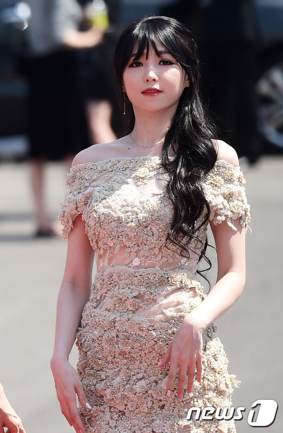 (수원=뉴스1스타) 권현진 기자 = 돋보이는 인형 미모~레이싱모델 이은혜가 19일 오후 수원실내체육관에서 열린 ‘맥심 케이 모델 어워즈(MAXIM K-MODEL AWARDS)’(이 …