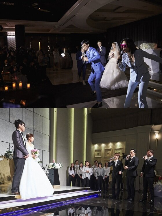 본문 이미지 - '무한도전'이 5월 가정의 달을 맞아 준비한 서프라이즈 축가 이벤트 '웨딩싱어즈'의 마지막 이야기가 이번 주 방송된다. ⓒ News1star / MBC