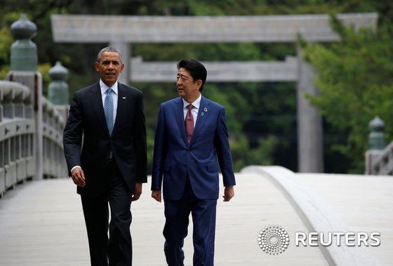 [사진] 이세신궁 찾은 오바마 대통령