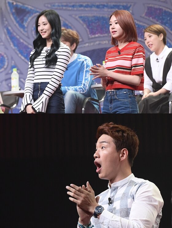 본문 이미지 - '일밤-복면가왕' 판정단에 트와이스의 쯔위와 채영이 합류했다. ⓒ News1star / MBC