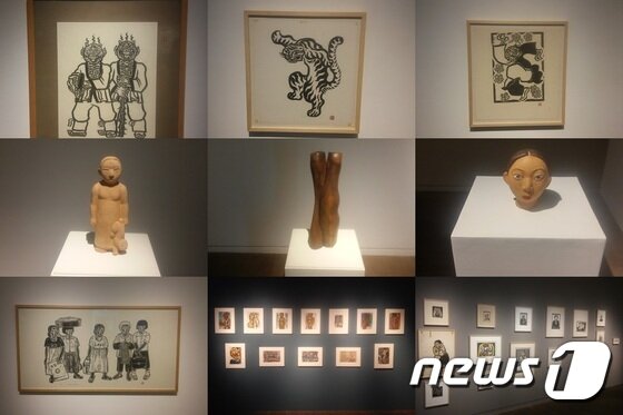 본문 이미지 - 전시장 내 전시된 작품의 이모저모. 박창욱 기자  ⓒ News1