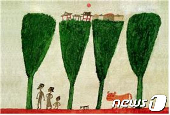 본문 이미지 - 가로수(장욱진 1978년작)ⓒ News1