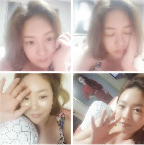 본문 이미지 - 트로트가수 금잔디가 침대 셀카로 근황을 공개했다. ⓒ News1star / 금잔디 SNS