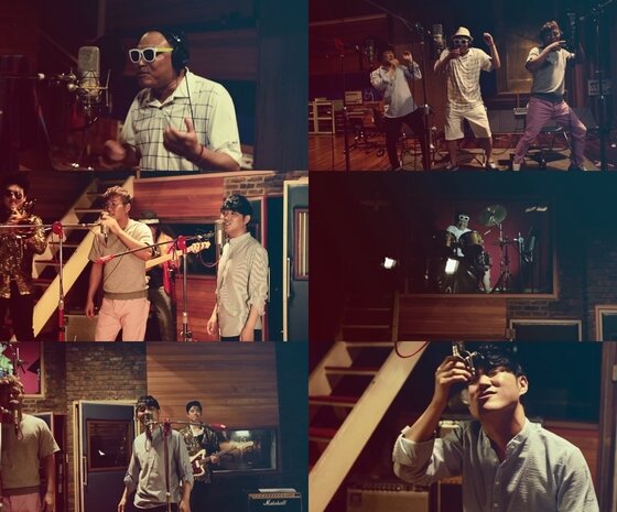 본문 이미지 - 바이브와 김흥국이 신곡 '원샷'을 공개했다. ⓒ News1star/ '원샷' 뮤직비디오 캡처 