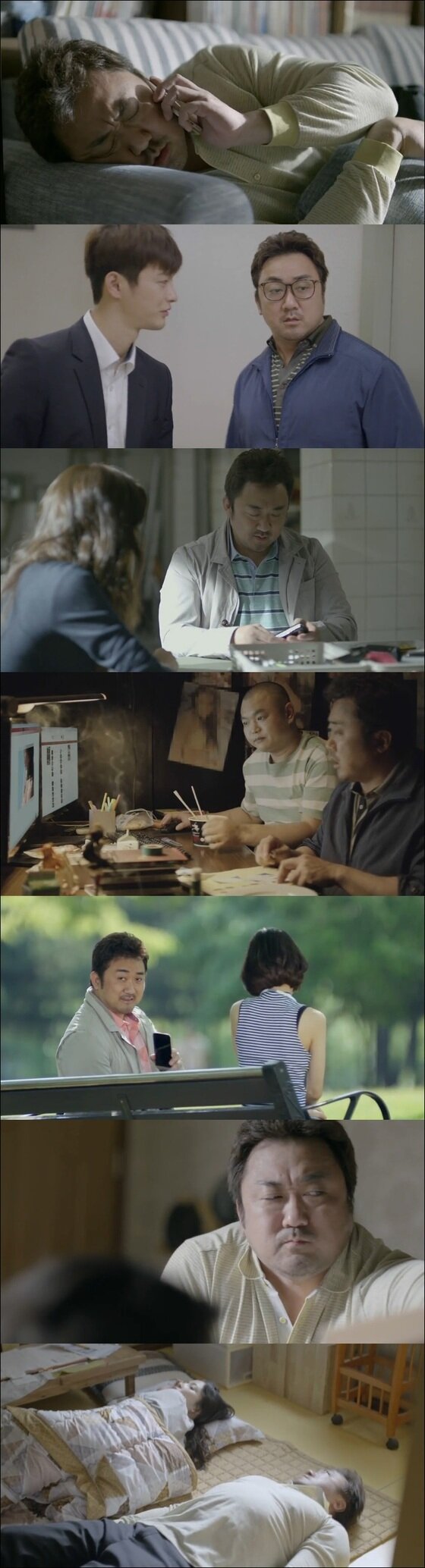 본문 이미지 - 마동석은 '38 사기동대'에서 백성일 역을 맡아 열연 중이다. ⓒ News1star / OCN '38 사기동대' 3회 캡처