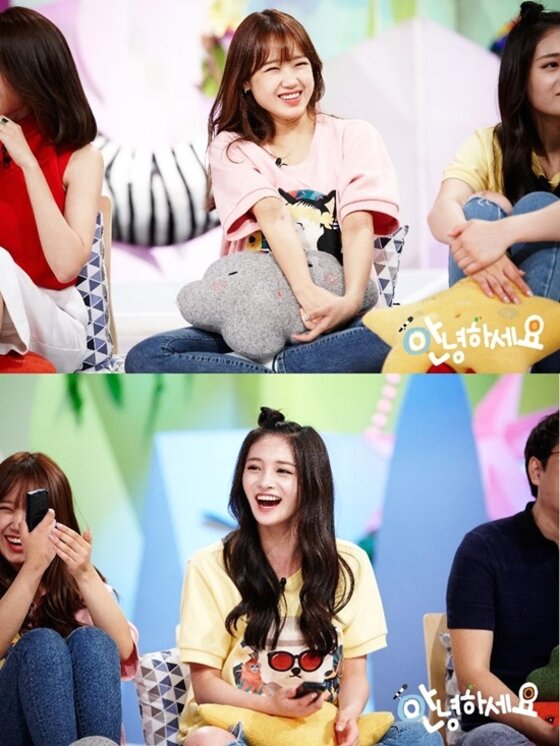 본문 이미지 - I.O.I가 '안녕하세요'에서 애교를 선보인다. ⓒ News1star / KBS