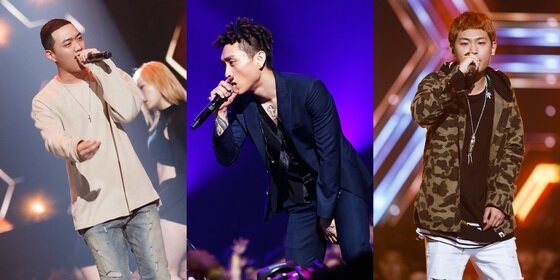 본문 이미지 - 비와이, 씨잼, 슈퍼비가 ‘쇼미더머니5’ 파이널에 진출했다. ⓒ News1star / Mnet ‘쇼미더머니5’